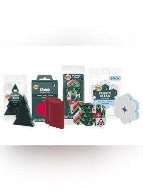 Scotch-Brite Holiday Pop Up & Scrub Sponge Set Gift Box - NEW